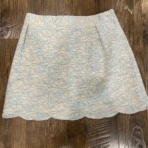 NWT Girls blue and cream skirt by Brown Bowen & Co Size 10
